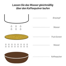 NOTSEK 51mm Puck Screen, 0.8mm Thickness Espresso Puck Screen with Titanium Coating, 304 Stainless Steel 51mm Coffee Puck Screen for 51mm Portafilter Basket (Gold)
