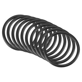 QUARKZMAN Nitrile Rubber Ring Seal Connection Repair 39 mm x 33 mm x 3 mm for Tap Plumbers Repair Seal Connection, Black Pack of 10