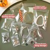 AVELIO 100Pcs PVC Jewelry Pouches Clear Zipper Bags Anti Oxidizing