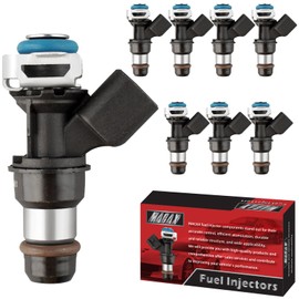 MACAX Set of 8 Fuel Injectors 12580681 Replacement Compatible with Chevy Silverado Tahoe Avalanche GMC Sierra Yukon Yukon XL 4.8L 5.3L 6.0L 6.2L V8 - Replaces 12580681 19421333 FJ887