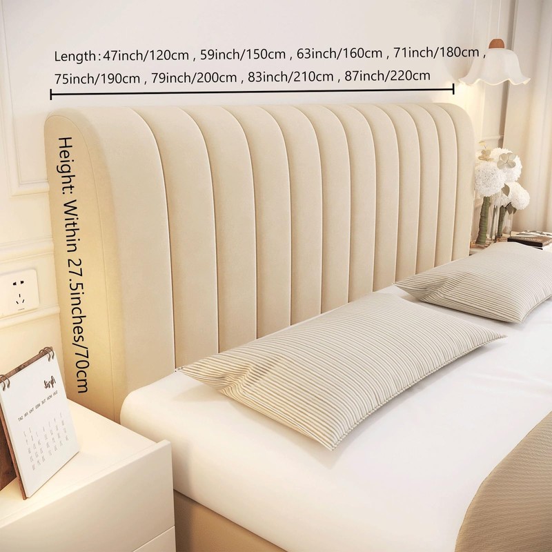 King/Double/Single Size Headboard Slipcover Universal Bed Headboard Covers Dustproof All-inclusive