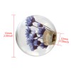 Unbranded Universal Round Ball Crystal Real Purple Flower Manual Gear
