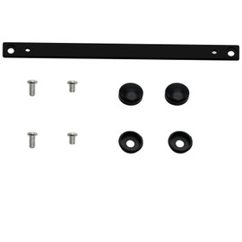 JDM to US License Plate Adapter Bracket - Universal Fit for Toyota Hilux/Mazda B-Series Mini Trucks, Heavy-Duty Black Powder Coated Mount, No-Drill Installation(Black-1pack)