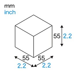 Cube Cups CB21-100 55M (Woody) Pack of 100