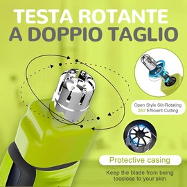 CZNBZIU One Blade Nose,one Blade Compatible with One Blade, Rotating System, Easy Cleaning (1 Unit)