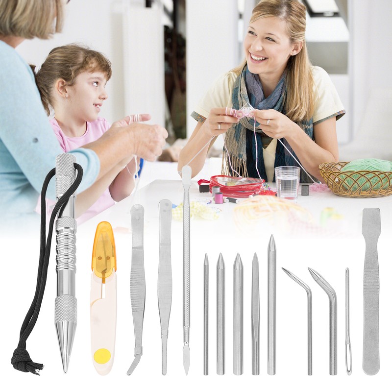 14Pcs/Set Paracord Needles Knitting Tool Paracord Stitching Needles Set Bracelets
