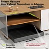 Expandable Pull Out Cabinet Organizer 16.2"Deep,Slide Out Drawers For Kitchen