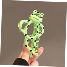 OHPHCALL Funny Frog Hairpin Large Claw Clip for Thick Hair Squiggle Claw Clip Hair Accessories for Women
