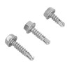 150PCS 304 Stainless Steel Self Tapping Screws Wafer Head Hex