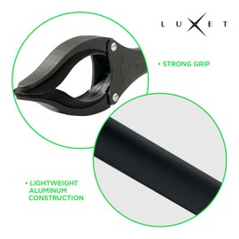 Grabber Reacher Tool - 2 Pack - Latest Version Long 19/32 Inch Foldable Pick Up Stick - Strong Grip Magnetic Tip Lightweight Trash Picker Claw Reacher Grabber Tool for Elderly Reaching, Luxet (Black)