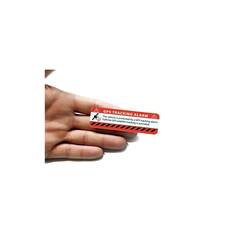 SECYOURITY - GPS Alarm Sticker Car Warning Sticker for Cars