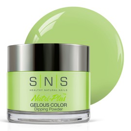 SNS Nail Dip Powder, Gelous Color Dipping Powder - Chartreuse (Green/Neon) - Long-Lasting Acrylic Nail Color & Polish Lasts 14 Days - Odor-Free & No UV Lamp - 1oz