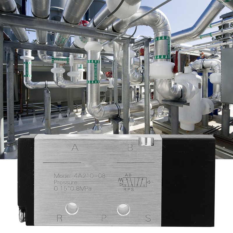 High Quality 4A210-08 2 Position 5 Way Pneumatic Air Valve Inlet/Outlet