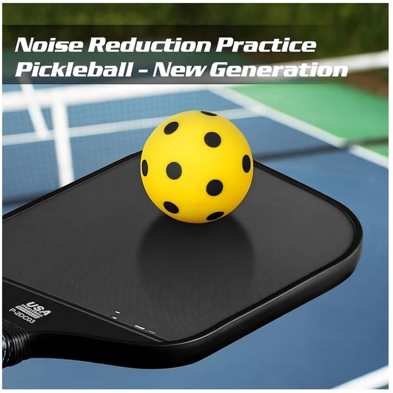 Acex Pro Sport Quiet Foam Pickleball Practice Balls (Pack of