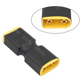 RIIEYOCA XT90 Male to Male Connector no Wire Adapter,XT90 Connector Adapter for RC FPV Car Plane Drone LiPo Battery etc XT90 Port Conversion(2 Pack)