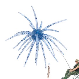 Saltwater Lures - PVC Sea Urchin Bass Bait | Fishing Lures Saltwater, High Elastic Fish Lures for Outdoor Saltwater Freshwater