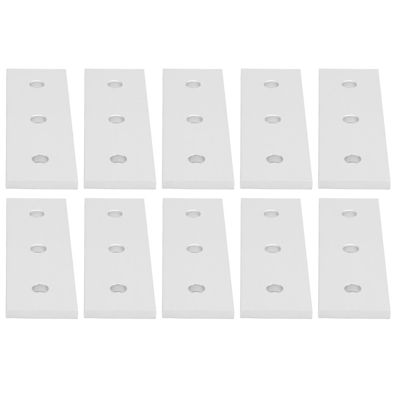 10pcs Aluminum Flat Connecting Joining Plate Flat Straight Mending Joining