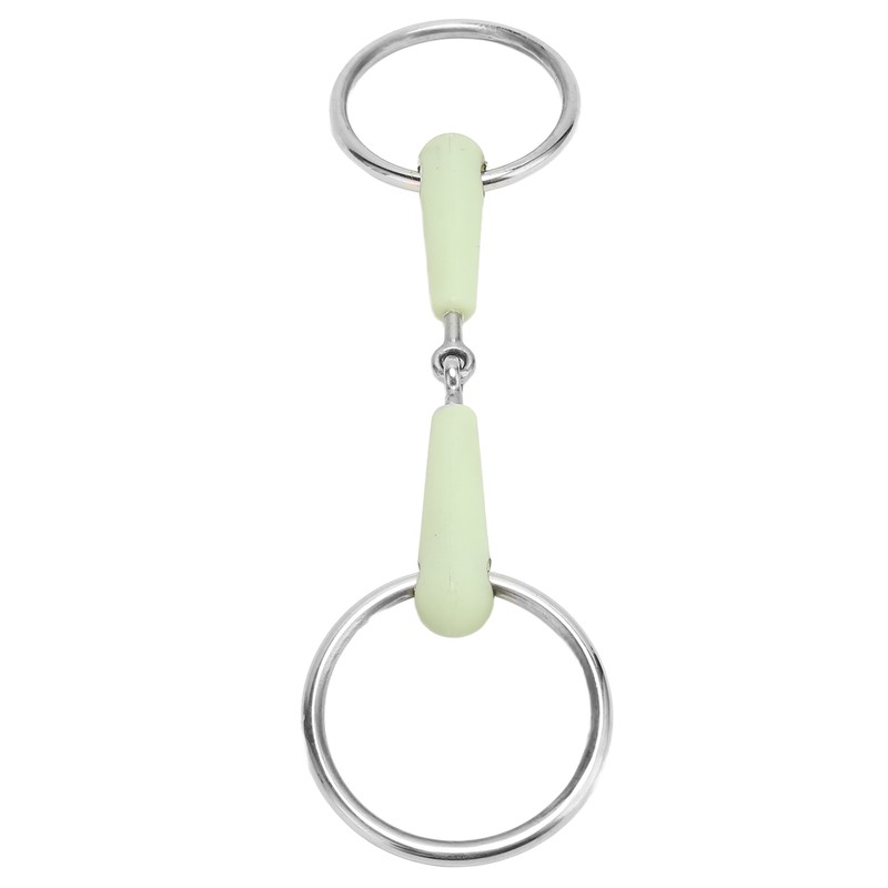 Horse Snaffle Bit Rubber Wrapped Stainless Steel Loose Ring Horse