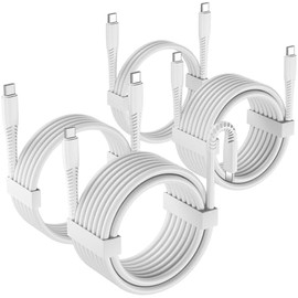 Paquete de 10 cables USB C a USB C a granel para iPhone 17/Air/16/15 Pro Max, cable de carga rápida tipo C de 60 W PD 3.0 compatible con MacBook Pro/A