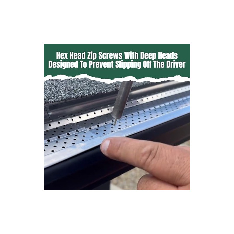 A-M Gutter Guard - 1/2" #8 Stainless Steel Zip Screws