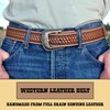 DANIEL'S ARTPLANET Western Belt for Men Full Grain One Piece