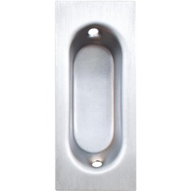 Stone Harbor Hardware Rectangular Flush Door Pull, 3-1/8" x 1-11/32" x 17/32", Satin Chrome