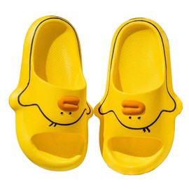 Loizziuy Summer Slippers Sandal Women's Slippers Cute Duck and Girly Indoors and Outdoors with A Non-slip Thick Sole (women(5.5-6),Yellow,5.5,6)