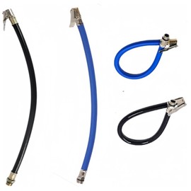 FTXanty Pack of 2 Tyre Inflator Hose Valve Extension Adapter Motorcycle Bicycle Rubber Hose Tyre Inflator Tyre Inflator Hose Air Tube for All Tyres with Standard Valves Pump