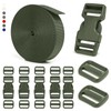 1 inch Buckles and Strap Set: 10 Yards Polyester Webbing