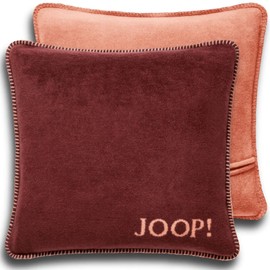 Joop! 758965 Cushion Cover Plain Double-Sided Bordeaux Orange Cotton Polyacrylic Dimensions: 50 cm x 50 cm
