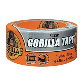 pa-man NO1787 Gorilla Tape, Silver, Strong Repair Tape, Water Resistant, All Weather, 1.9 inches (48 mm) x 30.6 ft (9.1 m)