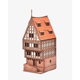 Terracota Rowhouse DIY Wooden Building Kit for Teens and Adults, Suitable for Playing with Family - Realistic