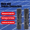 Kibon Solar Panel Connector, 5 Pairs of Solar Plugs/Female Connector for Solar Panel Systems Solar Panel Adaptor