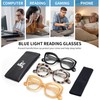 JM 3er-Pack Cateye-Lesebrille, Computerlesegerät mit Blaulichtblockierung für Damen und Herren