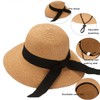 HIQIU Women's Sun Hat with Wide Brim, Foldable Sun Protection,