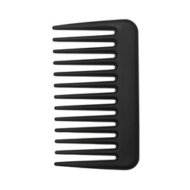 Mini Wide Tooth Comb,Small Travel Purse Pocket Hair Combs Detangling Care Shower Beard Styling Comb for Curly Wavy Wet Dry Hair,Portable Travel Combs for Men Women (Black)