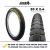 Eastern Bikes Curb Monkey 20" 100PSI BMX Tire (Black &