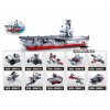 Sluban Army Aircraft Carrier 10-in-1 Display Kit Building Bricks 361pcs