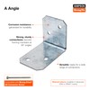 Simpson Strong-Tie A34 1-7/16 in. x 2-1/2in. Galvanized Framing Angle