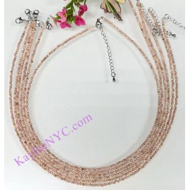 Wholesale Lot 6 Pcs 2mm Natural Rhodochrosite Necklaces Crystal Healing Energy