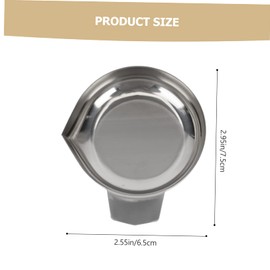 Garneck Pack of 2 Stainless Steel Weighing Bowls for Fine Scales - Precise Scales for Powders - Liquids and Jewellery - Digital Scale Accessories for Laboratory and Kitchen