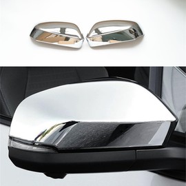 ZiWen Sport Carbon Fiber Gloss Black Door Rearview Mirror Cover Trims for Toyota Tacoma 2024 2025 4Runner 2025 (Chrome)