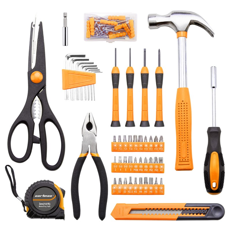 CARTMAN 126-Piece Home Tool Set Kit, Basic Household Hand Tools
