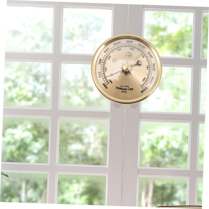 MERRYHAPY 2pcs Stable Aneroid Barometer Easy Read Dial Multifunctional Indoor