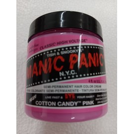 Manic Panic Vegan Semi Permanent Hair Dye Color Cream 118 mL Cotton Candy Pink