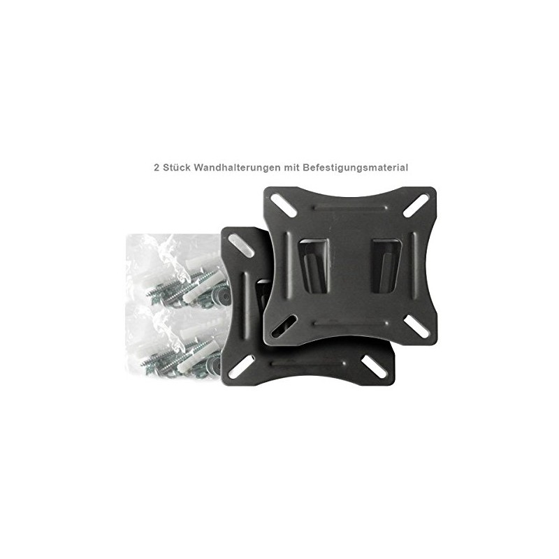 2 Piece (Pair) of Box Speaker Mounts Brackets Flat for