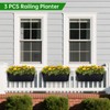OGIMA Railing Planter Box, 3 Pack 16" Large Hanging Planters