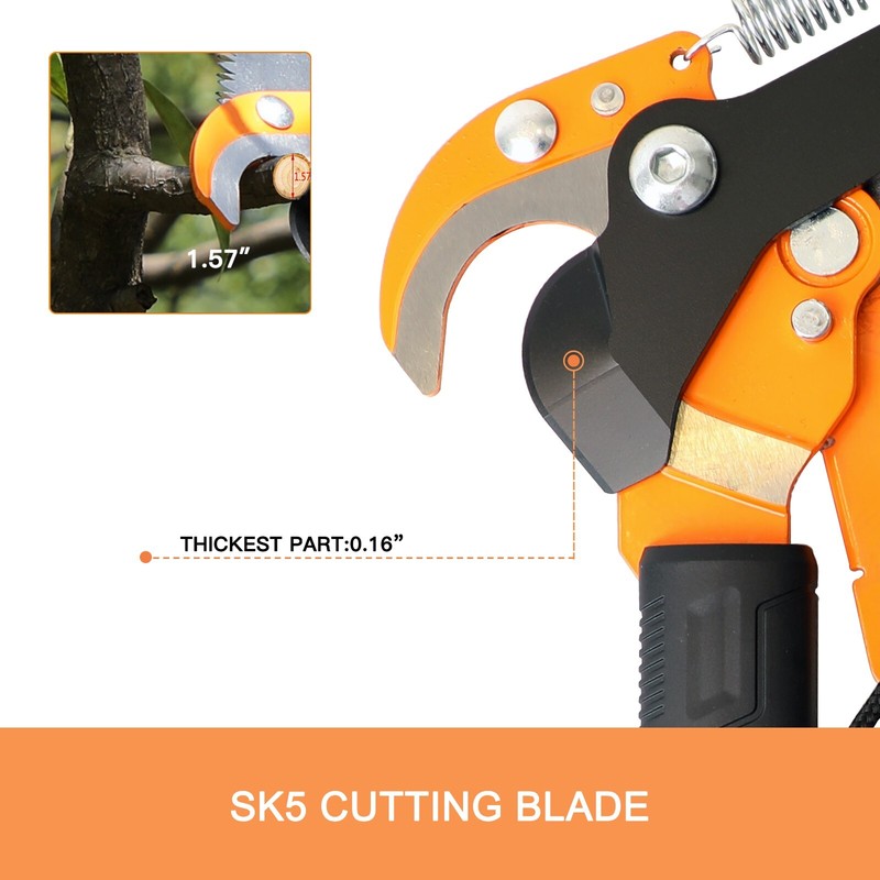 GARCARE 2 in 1 Pole Saw for Tree trimming &