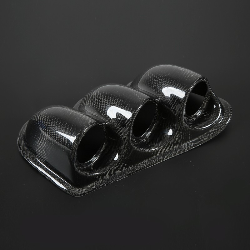 52mm Carbon Fiber Dash Board Triple Gauge Pod Holder Replacement
