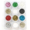 Varna ultra-mini star glitter 12-piece set, 1 set, mixed colors / 바르나 초미니 별 글리터 12종 세트, 1세트, 혼합색상